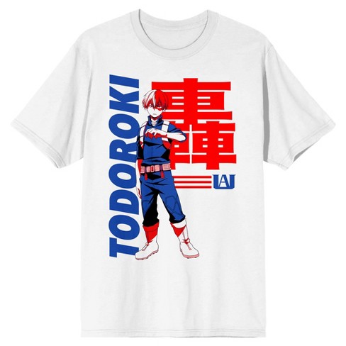 My Hero Academia Todoroki Ua Student Men'S White T-Shirt-3Xl : Target