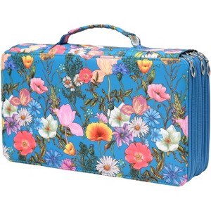 Paaaawaters Colored Pencil Case - 200 Slots Pencil Holder with Zipper Closure Twill Fabric Large Capacity Pencil Case - 1 of 4