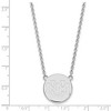 Black Bow Jewelry 10k White Gold New Mexico Lobos NCAA Necklace 18 Inch - 2 of 4