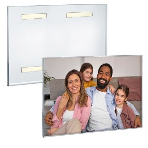 Azar Displays Self Adhesive Clear Acrylic Sign Holder Frames, 2 -Pack - 1 of 4