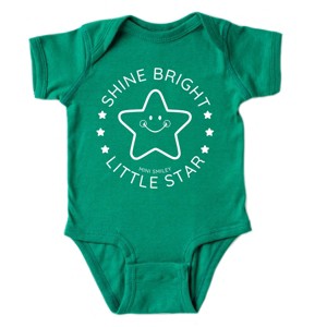 The Juniper Shop Mini Smiley Shine Bright Little Star Baby Short Sleeve Bodysuit - 1 of 4
