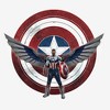 Women's Marvel The Falcon and the Winter Soldier Sam Wilson Shield T-Shirt - 2 of 4