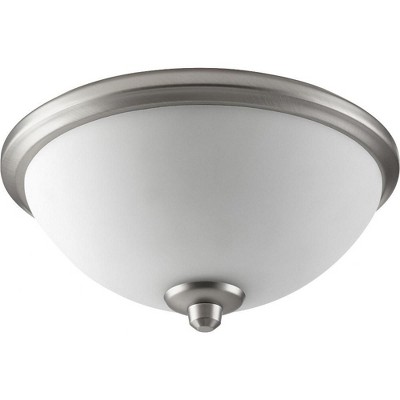 Quorum Lighting Alton 3 - Light Flush Mount in  Satin Nickel