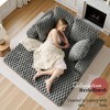 AMERLIFE Chaise Lounge Indoor, Plush Sleeper Chair with Throw Pillows - 3 of 4