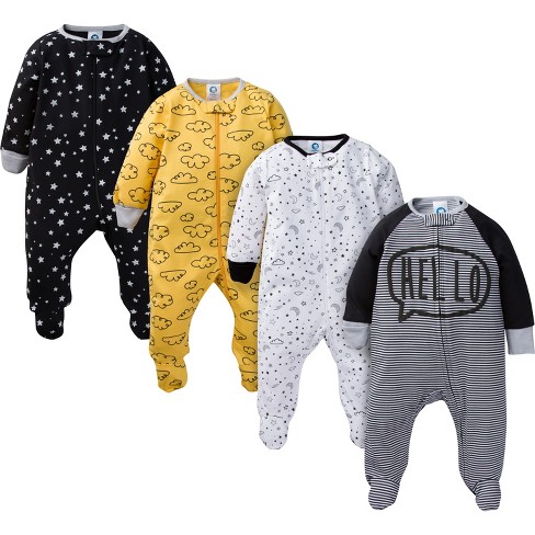 Gerber Baby Boy Sleep 'n Play Footed Pajamas, 4-Pack 