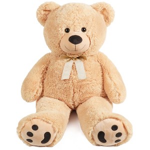 LotFancy 3 Feet Giant Teddy Bear Stuffed Animal, 39" Large Bear Plush Toy with Footprints - 1 of 4