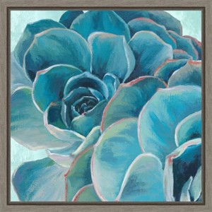 Amanti Art Grasping I (Succulent) by Eva Watts Canvas Wall Art Print Framed 16 x 16-in. - 1 of 4