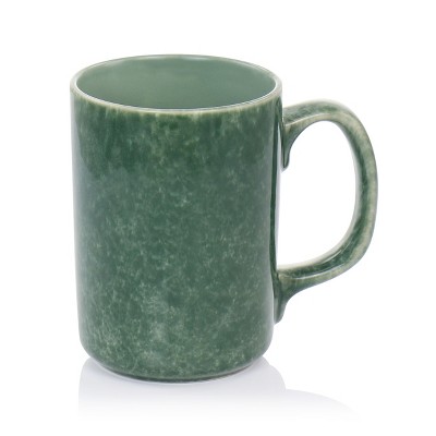 Gibson Assorted Reactive Glaze Ceramic Mug Set, 18oz, 4-Piece