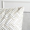 Metallic Pillow - Grey/Gold - 20"X20" - Safavieh - 3 of 4