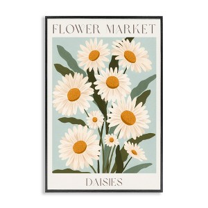 Stupell Industries Flower Market Daisies Framed Giclee Art, Black, 16" x 24" - 1 of 4