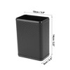 Unique Bargains Car Trash Can Hanging Front Rear Seats Trash Bin Carbon Fiber Pattern Black 1 Pc - 4 of 4
