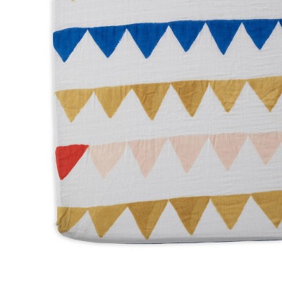 red rover cotton muslin crib sheets