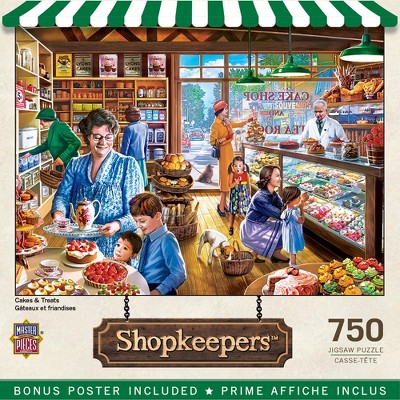 MasterPieces Shopkeepers Puzzles Collection - Cakes & Treats 750 Piece Jigsaw Puzzle