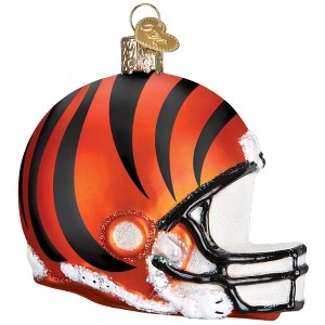 Old World Christmas Blown Glass Ornament for Christmas Tree, Cincinnati Bengals Helmet - 1 of 3