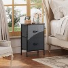 Nightstand Set of 2, 2 Drawer Dresser for Bedroom, End Table for Bedroom, College Dorm - 4 of 4