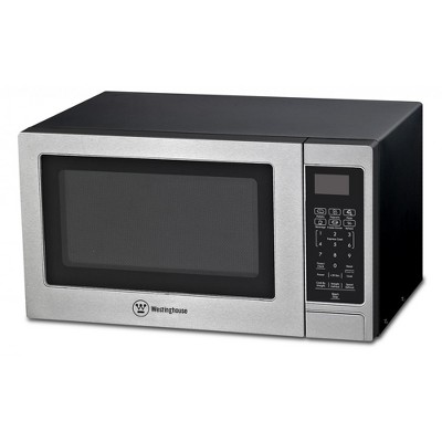 Westinghouse Stainless Steel Countertop Microwave Oven, 900-Watt, 0.9-Cubic Feet
