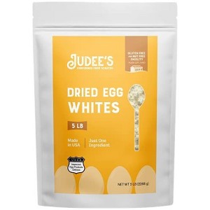 Judees Dried Egg White Protein Powder 5 lb Pasteurized, USDA Certified, 100% Non-GMO, Gluten-Free and Nut-Free - Use in Baking - 1 of 4