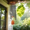 Ridstar Outdoor Hanging Metal Wind Chime for Patio, Porch & Garden Decor-Black - 3 of 4