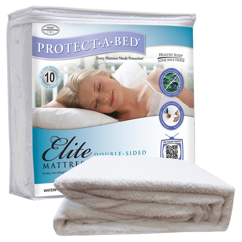 PROTECT-A-BED&#174; Elite Fitted Sheet style double-sided Protector, 1 of 6