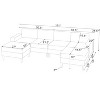 Racxily Upholstered Modular Sectional Soafa, Sectional Couches for Living Room, U-Shaped Sofa Couch with 2 Ottomans - 2 of 4