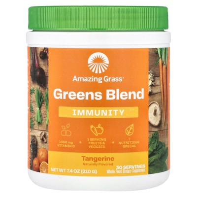 Amazing Grass Green Blend, Immunity, Tangerine, 7.4 oz (210 g)