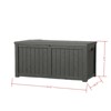 VisioGear Lockable Deck Boxes, Multi-Capacity Outdoor Storage Deck Box, Small Patio Storage Bin for Garden Tools - 3 of 4