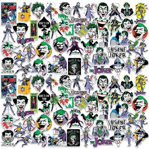 Batman Vintage Joker 100ct Vinyl Large Deluxe Stickers Variety Pack - Laptop, Water Bottle, Scrapbooking, Tablet, Skateboard, Indoor/Outdoor - 1 of 4