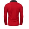 Men's Casual Polo Shirts Classic Long Sleeve Basic Button T-Shirt Lightweight Cotton Golf Tops - 4 of 4