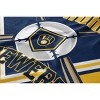 MLB Milwaukee Brewers On Deck Ultra Cozy Blanket: Sports Team Logo Plush Throw - 2 of 3