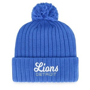 NFL Detroit Lions Women's Flourish Knit Beanie: Team Logo Sports Apparel - 1 of 2