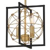 Minka Lavery Sand Coal Honey Gold Mini Pendant Chandelier 10" Wide Industrial for Dining Room House Kitchen Island Bedroom Home - 3 of 4