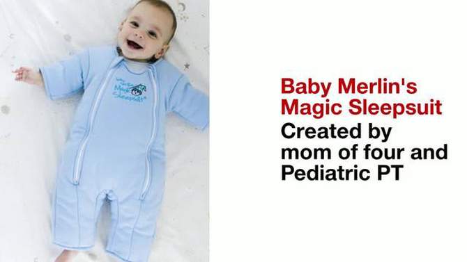 Baby Merlin's Magic Sleepsuit Swaddle Wrap Transition Product - 3-6 Months, 2 of 12, play video