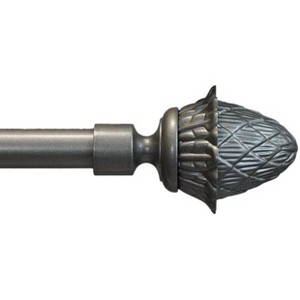 Urbanest Adjustable Artichoke Finial Curtain Drapery Rod Set, 5-8-inch - 1 of 3