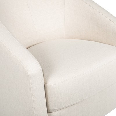 Madison 32'' Performance Natural Eco-Twill Mid-Century Swivel Glider