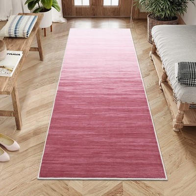 Modern Ombre Area Rug Indoor Gradient Floor Cover Foldable Thin Washable Rug