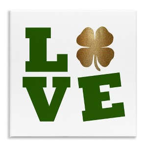 Stupell Industries St Patrick's Day Clover Love, 12" x 12" - 1 of 4