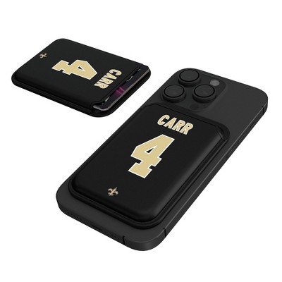 Keyscaper NFL New Orleans Saints Players Game Tactic Black Magnetic Credit Card Wallet