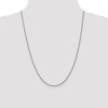 Black Bow Jewelry 1.5mm 14k White Gold Hollow Round Box Chain Necklace - 2 of 4