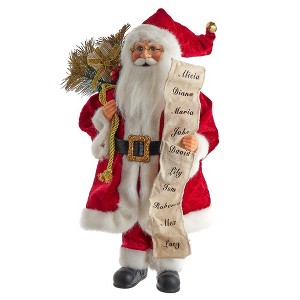 Kurt Adler 17.25-Inch Kringle Klaus Tradition Santa with List - 1 of 4