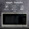 Farberware 1.1 Cu. Ft. Countertop Microwave Oven – 1000W Power, Auto Cook Settings, Defrost, and Safety Lock – Stainless Steel - 2 of 4