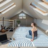 Lahome Abstract Washable Rugs Non Slip Soft Living Room Rugs Ultra-Thin Rainbow Bedroom Rug Non Skid Rug Backing Accent Carpet for Room Office - 2 of 4