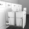Rev-A-Shelf RV-18KD Series 35-Quart Kitchen Cabinet Pullout Waste Container - 2 of 4