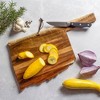 Rock & Branch Totally Bamboo Origins Oklahoma Cutting Board Brown: Rock & Branch Acacia, Lightweight, Stamped Design, 16.75"x9" - image 4 of 4