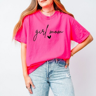 Simply Sage Market Girl Mom Cursive Heart Garment Dyed Tee