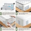 Faunna Bed Lock Sheet Holders, Upgrade Straps Keep Sheets Firm & Tight, Fitted Sheet Clips for Corners, Easy One-Time Installation, Grey - 4 of 4