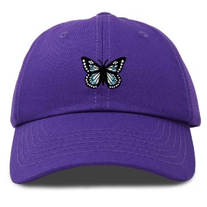 Dalix Butterfly Embroidered Cap Cotton Baseball Hat Garden Womens - 1 of 4