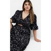 Women's Plus Size Jolene Print Maxi Dress - black | CITY CHIC - 4 of 4