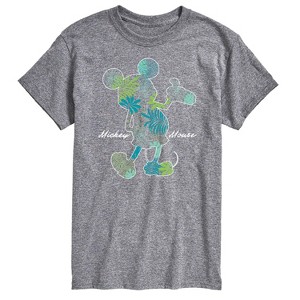 Men's - Disney - Mickey Tropical Fill Short Sleeve Graphic T-Shirt - 1 of 4