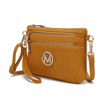 MKF Collection Roonie Milan M Signature Crossbody Wristlet Bag by Mia K