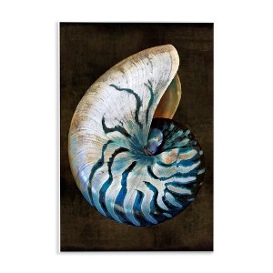 Stupell Industries Dark Nautilus Shell, 13" x 19" - 1 of 4